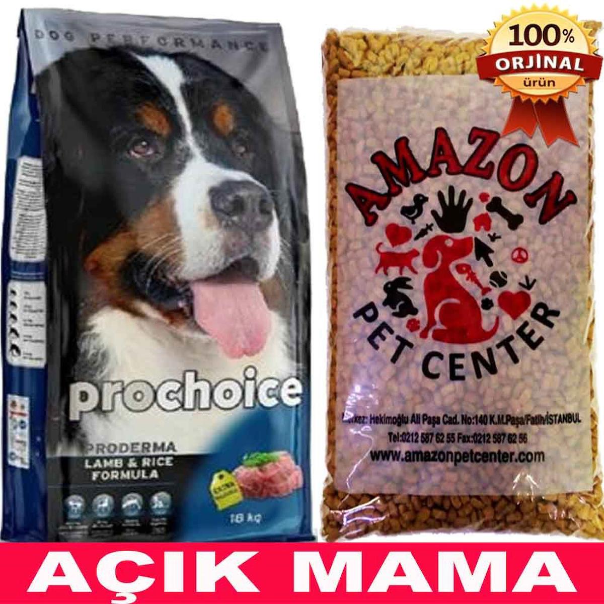 Pro Choice Proderma Kuzu Etli ve Pirinçli Tüm Irklar Kuru Köpek Maması 1 kg