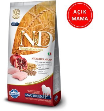 N&D Ancestral Grain Narlı ve Tavuklu Büyük Irk Kuru Köpek Maması 1 kg