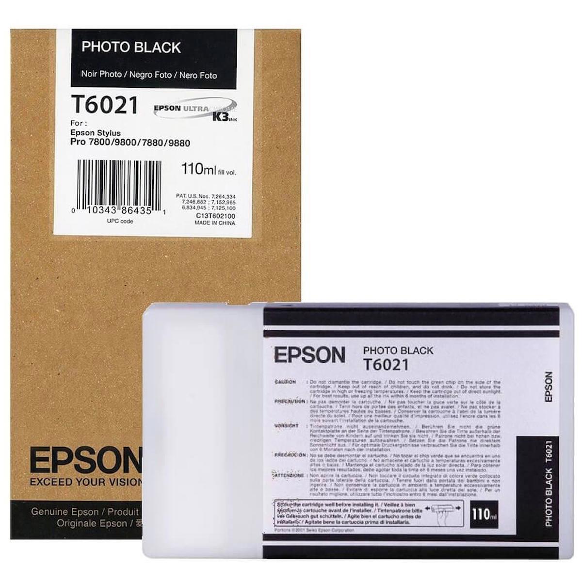 Epson T6021-C13T602100 Orijinal Siyah Mürekkep Kartuş