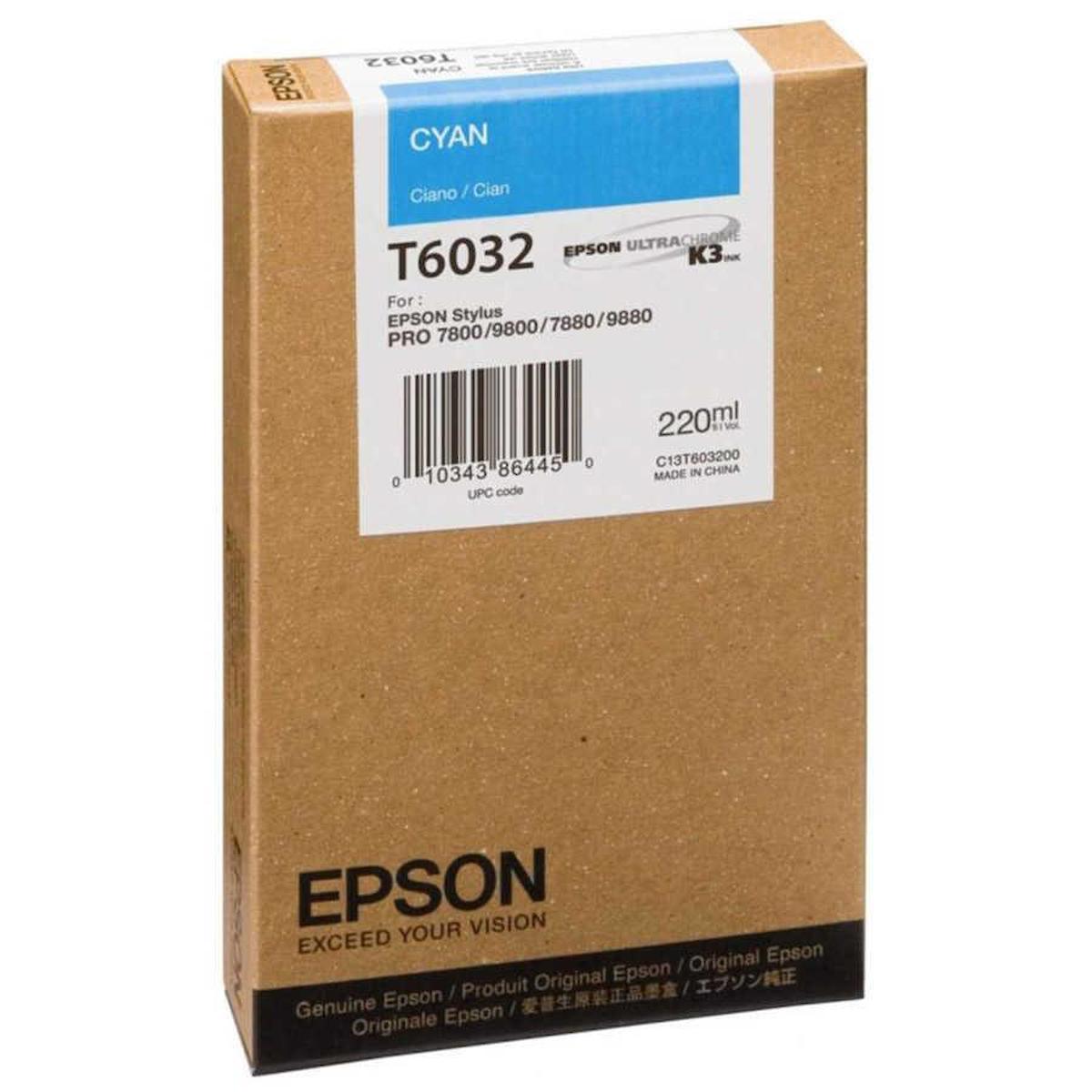 Epson T6032-C13T603200 Orijinal Mavi Mürekkep Kartuş