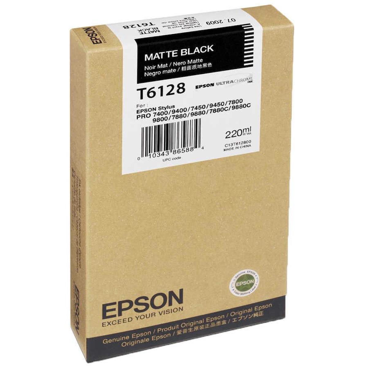Epson T6128-C13T612800 Orijinal Siyah Mürekkep Kartuş