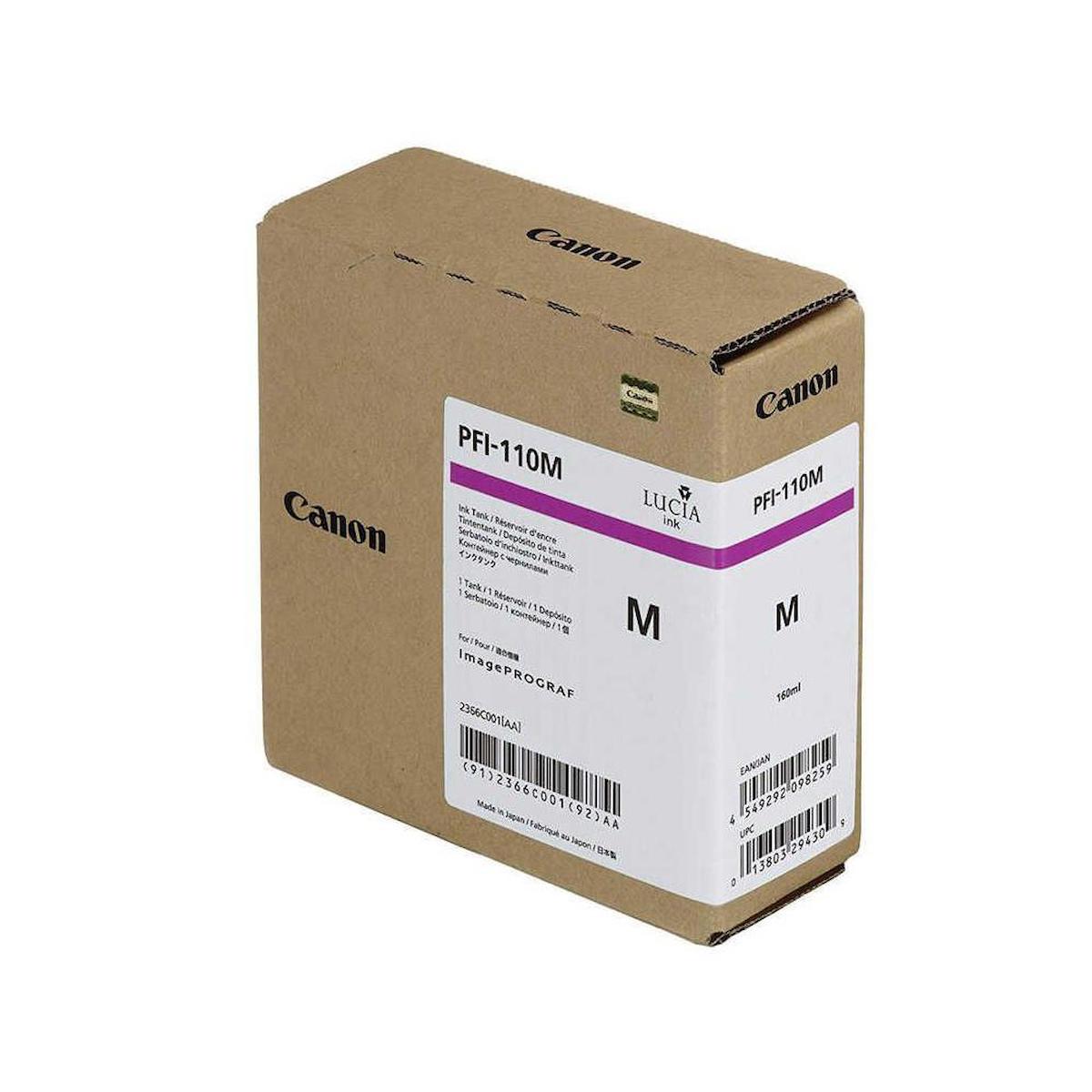Canon PFI-110M Orijinal Kırmızı Mürekkep Kartuş