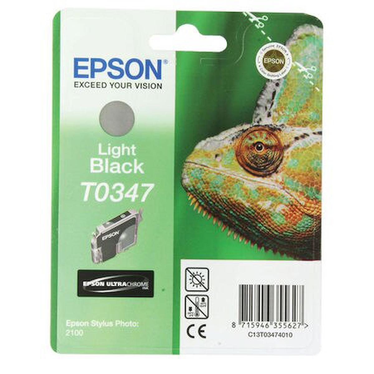 Epson T0347 C13T03474010 Orijinal Siyah Mürekkep Kartuş