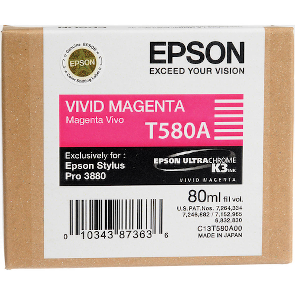Epson T580B-C13T580B00 Orijinal Kırmızı Mürekkep Kartuş