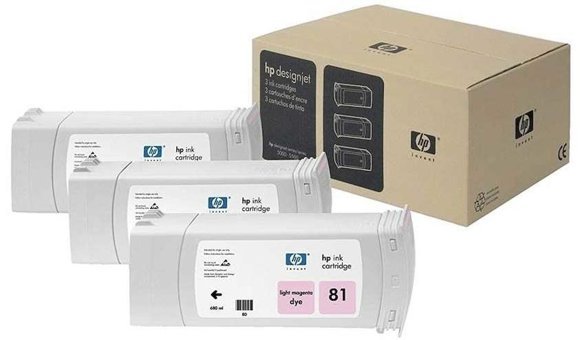 HP 81-C5071A Orijinal Kırmızı Mürekkep Kartuş