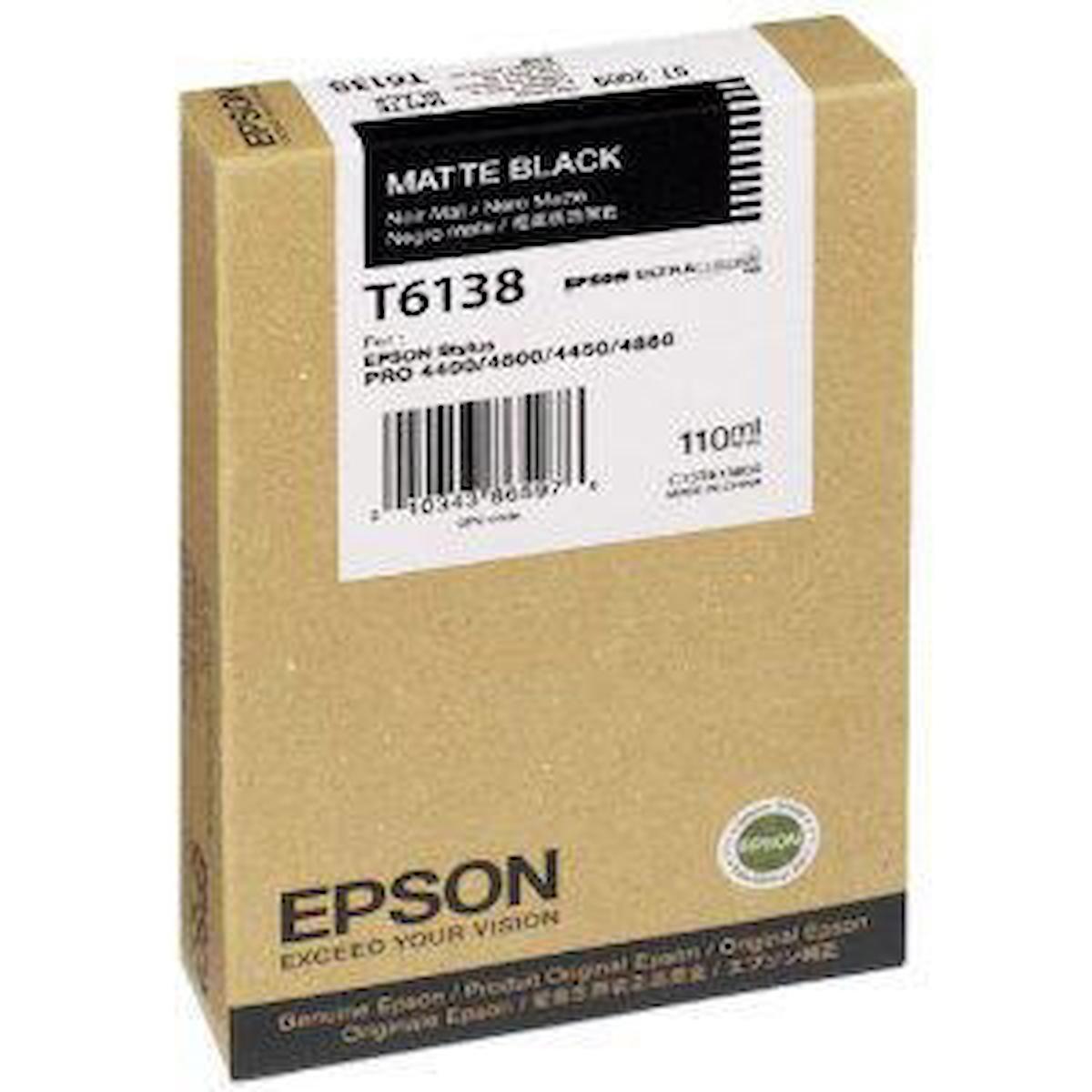 Epson T6138-C13T613800 Orijinal Siyah Mürekkep Kartuş