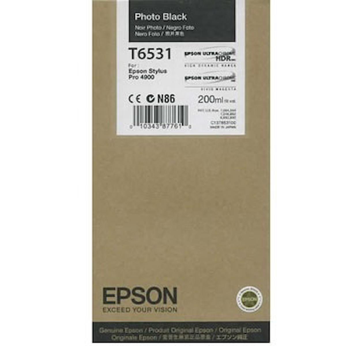 Epson T6531-C13T653100 Orijinal Siyah Mürekkep Kartuş