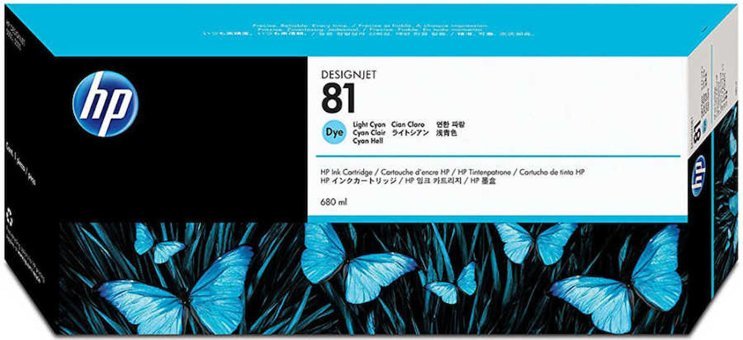 HP 81-C4934A Orijinal Mavi Mürekkep Kartuş