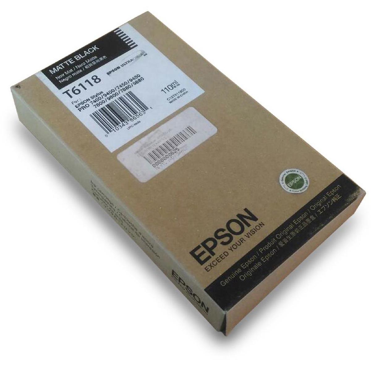 Epson T6118-C13T611800 Orijinal Siyah Mürekkep Kartuş