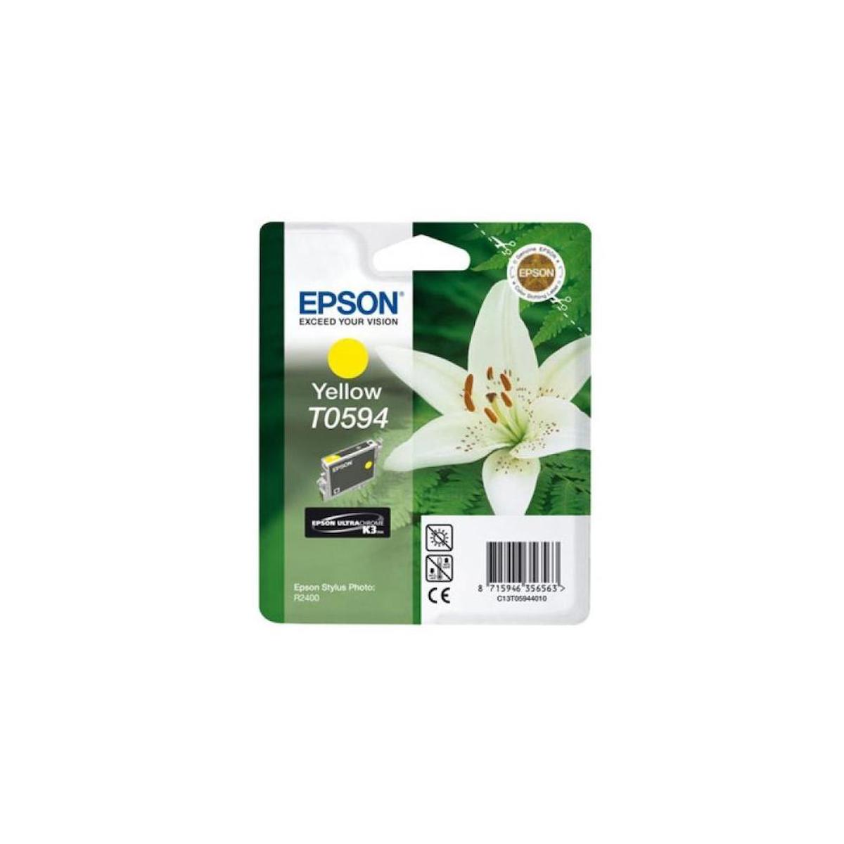 Epson T0594-C13T05944020 Orijinal Sarı Mürekkep Kartuş