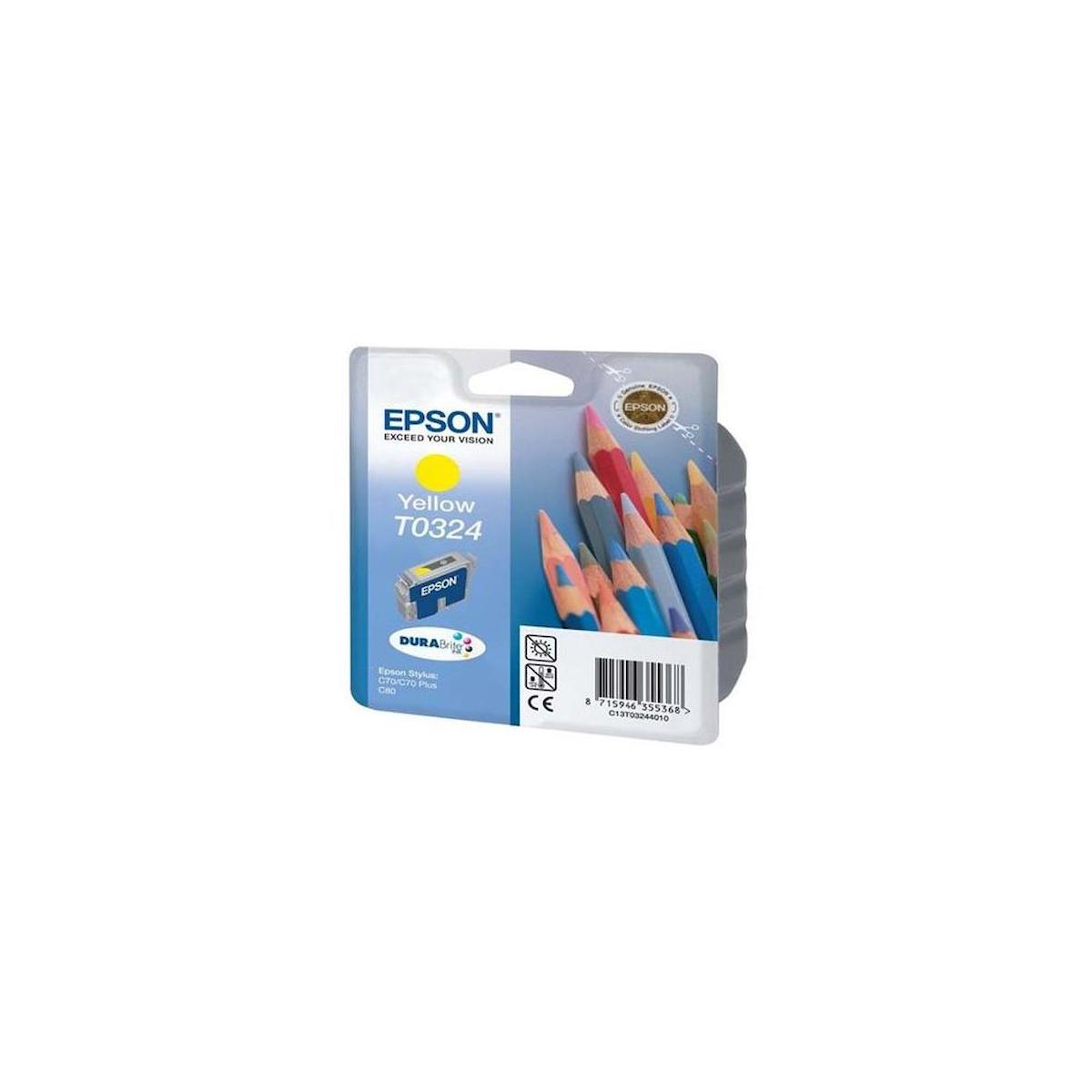 Epson T0324-C13T03244020 Orijinal Sarı Mürekkep Kartuş