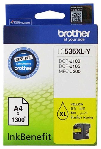 Brother LC535XL Orijinal Sarı Mürekkep Kartuş