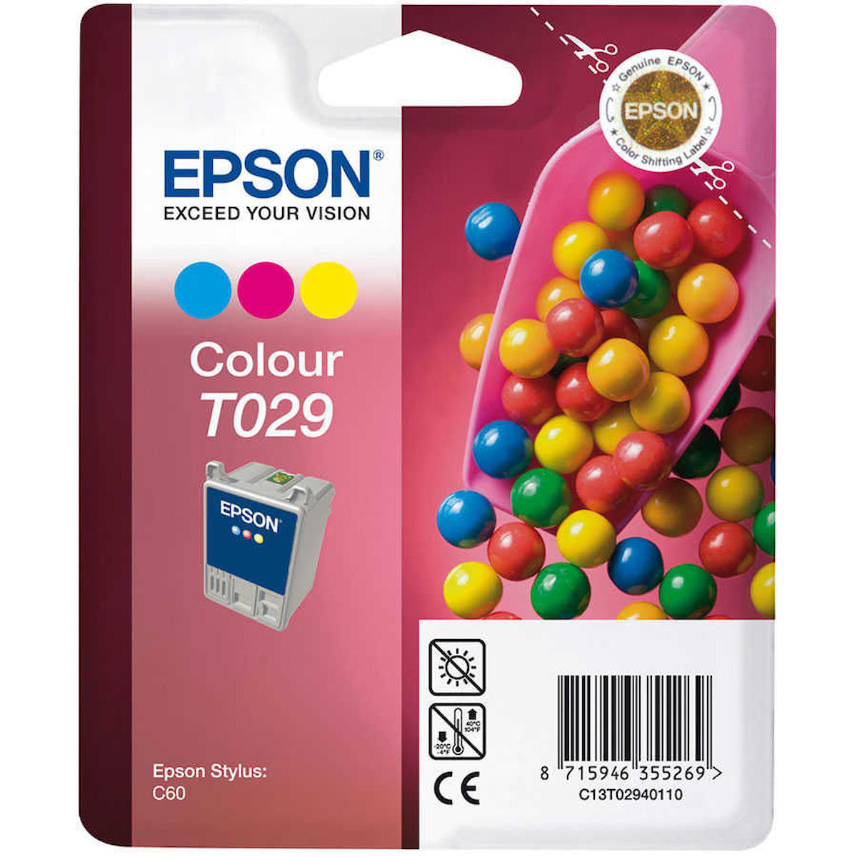 Epson T029-C13T02940120 Orijinal Renkli Mürekkep Kartuş