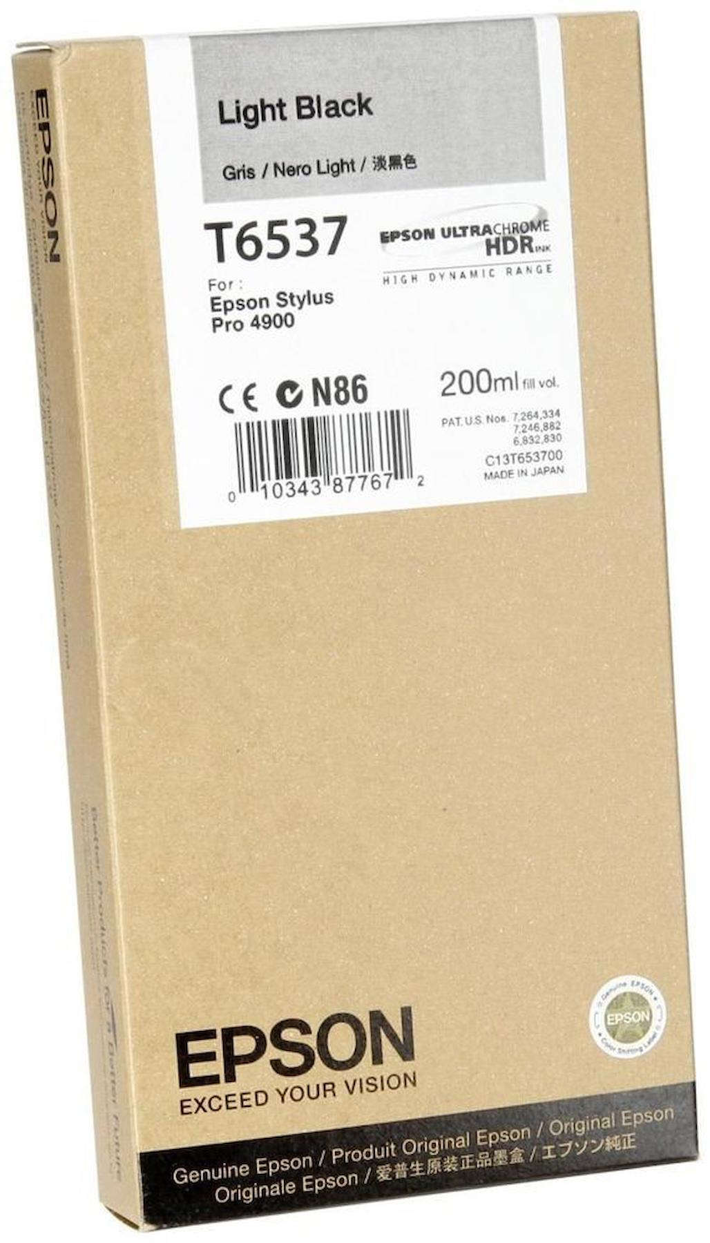 Epson T6537-C13T653700 Orijinal Siyah Mürekkep Kartuş