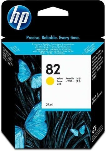 HP 82-CH568A Orijinal Sarı Mürekkep Kartuş