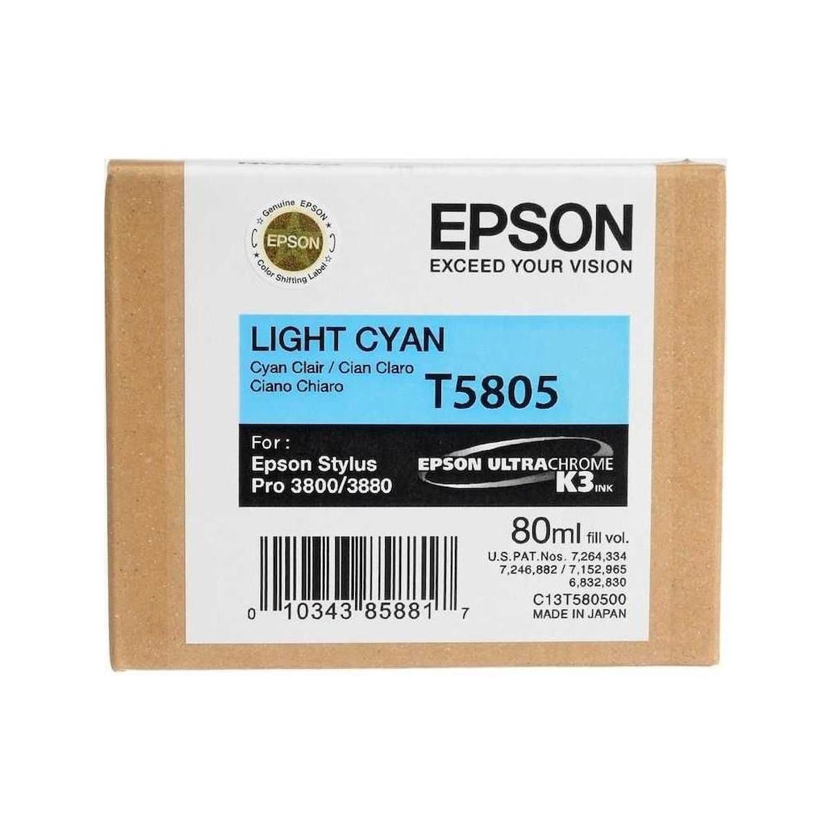 Epson T5805-C13T580500 Orijinal Mavi Mürekkep Kartuş