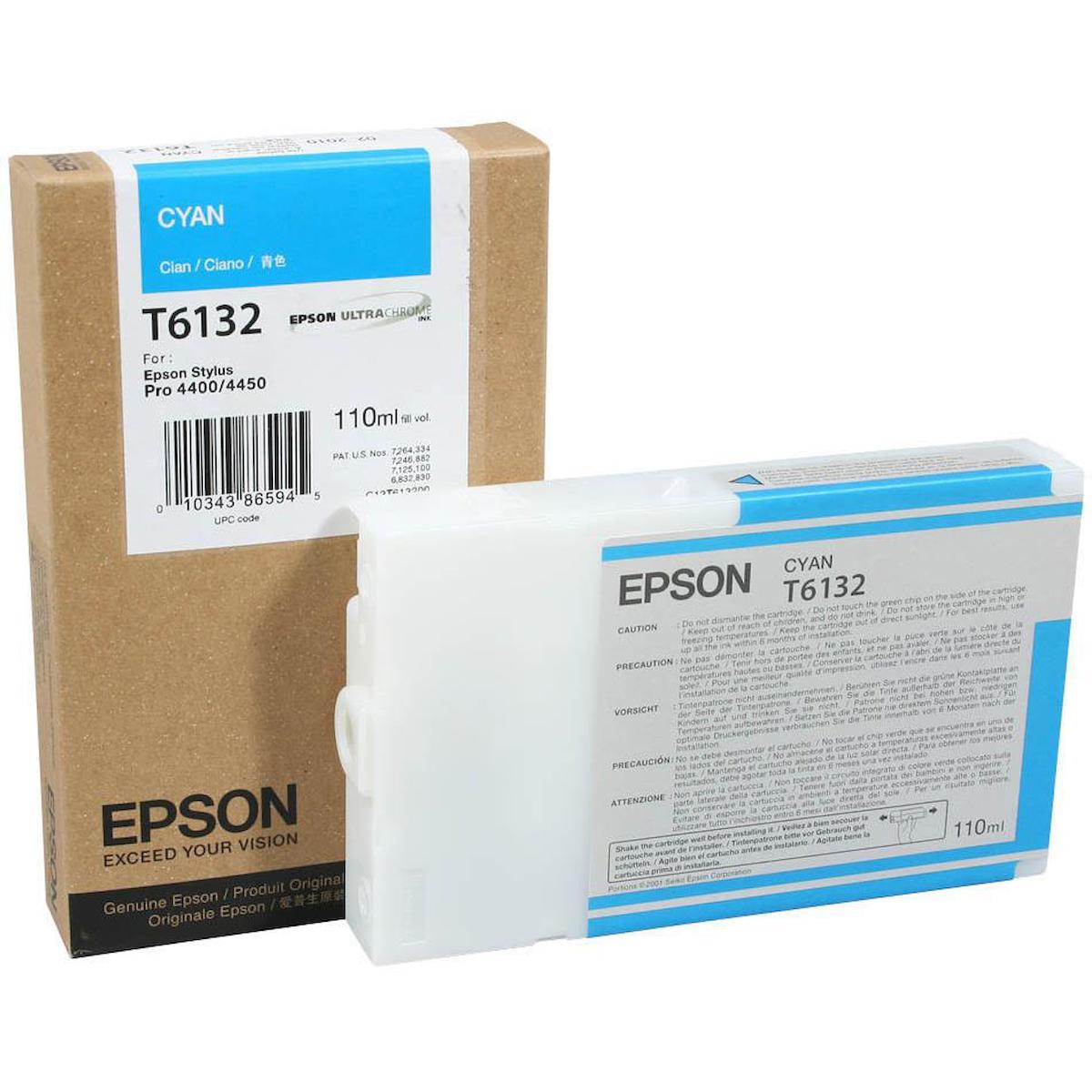 Epson T6132-C13T613200 Orijinal Mavi Mürekkep Kartuş