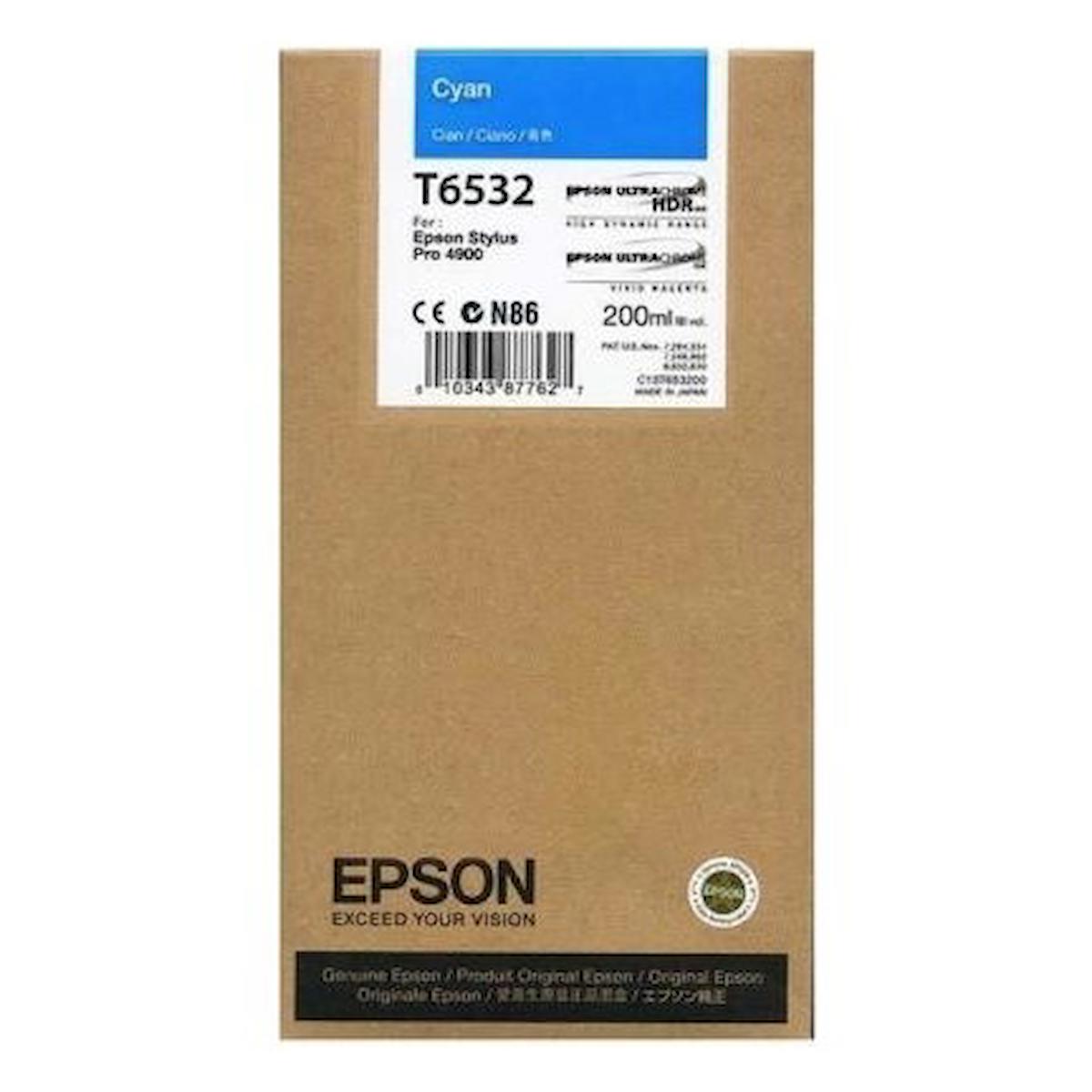 Epson T6532-C13T653200 Orijinal Mavi Mürekkep Kartuş