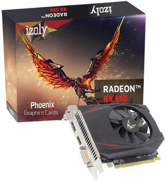 Izoly Radeon RX 550 4 GB GDDR5 PCI-Express 3.0 DirectX 12 1 Fanlı 128 bit AMD Ekran Kartı