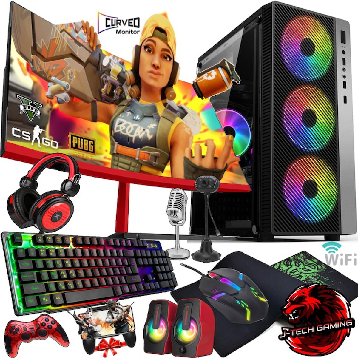 OEM GX292 Paylaşımlı UHD Graphics Ekran Kartlı Intel Core i5 3470 16 GB DDR3 256 GB SSD 24 inç FULL HD FreeDos Masaüstü Oyuncu Bilgisayarı