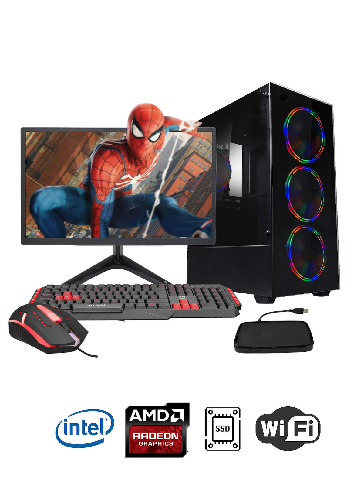 Ramtech Serisi DG81 Harici Radeon R7 240 Ekran Kartlı Intel Core i5-3350P 16 GB DDR3 256 GB SSD 18.5 inç HD FreeDos Masaüstü Oyuncu Bilgisayarı