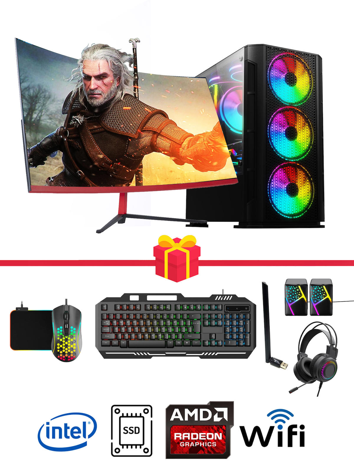 Ramtech DG Harici Radeon RX 560 Ekran Kartlı Intel Core i7 2600 16 GB DDR4 FULL HD FreeDos Masaüstü Oyuncu Bilgisayarı