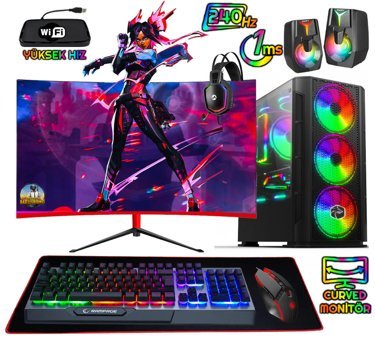 Biggamex Bgx33 Harici GeForce RTX 3050 Ekran Kartlı AMD Ryzen 3600 32 GB DDR4 512 GB SSD 27 inç FULL HD FreeDos Masaüstü Oyuncu Bilgisayarı