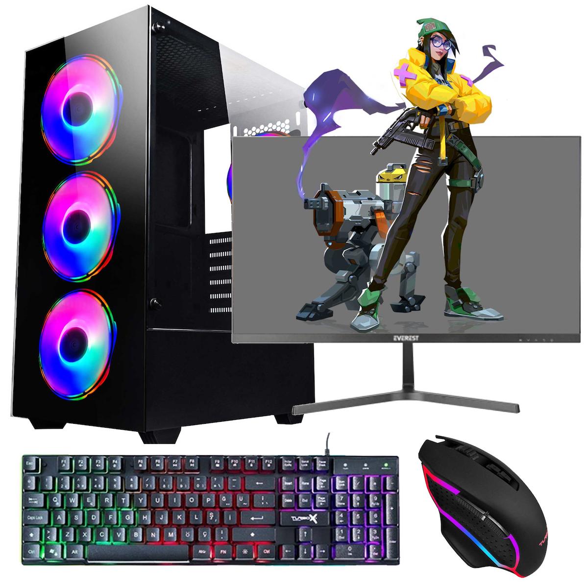 Oleas GM223 Harici GeForce RTX 2060 Ekran Kartlı Intel Core i5 10400F 8 GB DDR4 256 GB SSD 23.8 inç FULL HD FreeDos Masaüstü Oyuncu Bilgisayarı