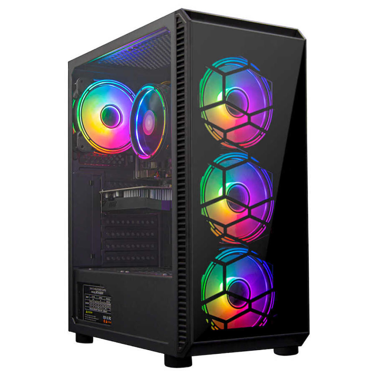 Turbox Tx4388 Harici Radeon RX 560 Ekran Kartlı Intel Core i5 4440 16 GB DDR3 1 TB SSD FreeDos Masaüstü Oyuncu Bilgisayarı