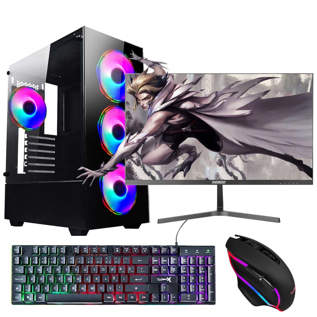 Oleas GM228 Harici GeForce RTX 2060 Ekran Kartlı Intel Core i5 6500 8 GB DDR4 256 GB SSD 23.8 inç FULL HD FreeDos Masaüstü Oyuncu Bilgisayarı