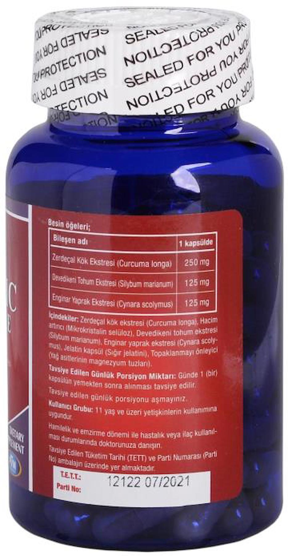 Vitapol Turmeric Milk Thistle Artichoke Aromasız Unisex Vitamin 100 Kapsül