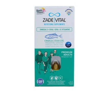 Zade Vital Omega 3 Fish Oil Aromalı Unisex Vitamin 30 Kapsül