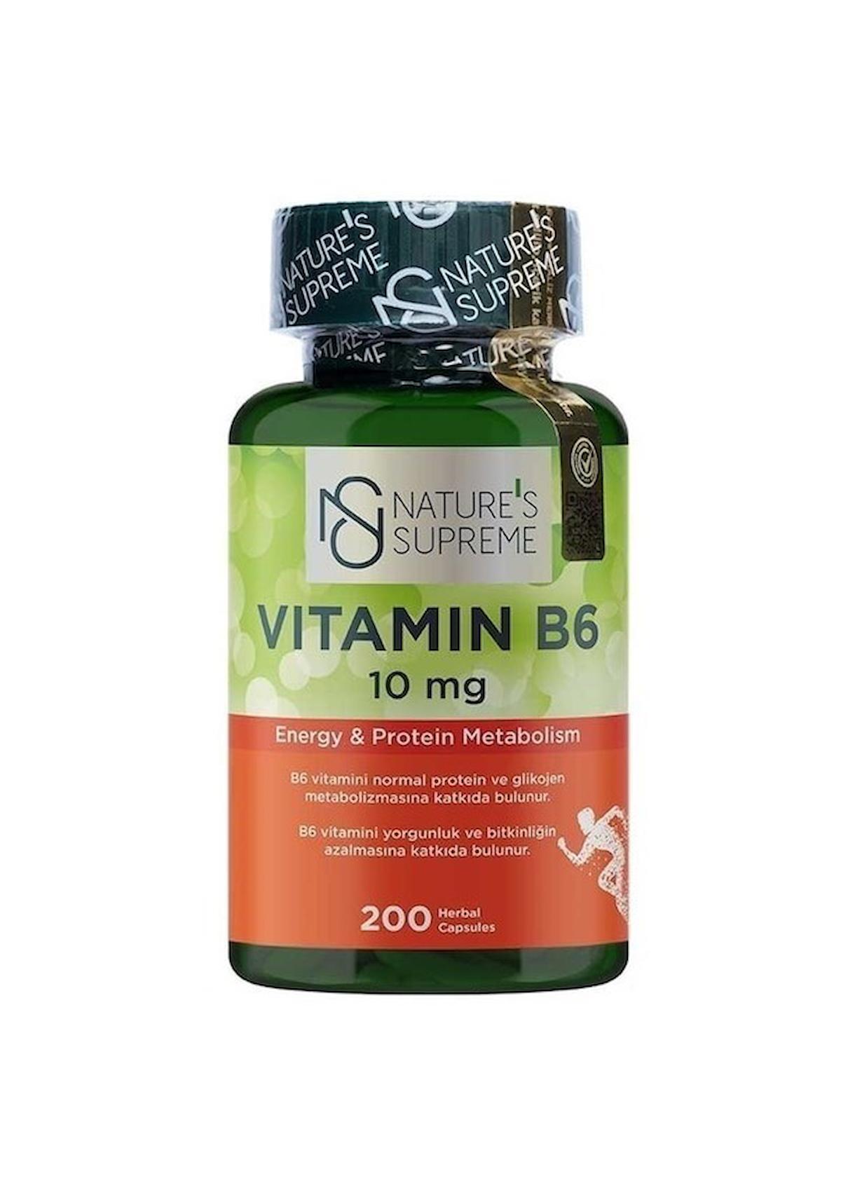 Nature'S Supreme Vitamin B Aromasız Unisex 200 Kapsül