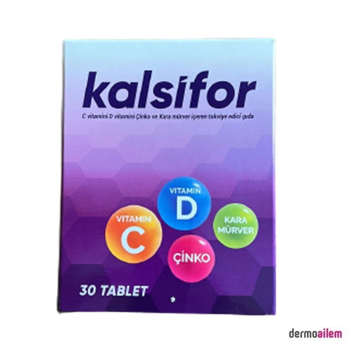 Fonex Kalsifor Aromalı Unisex Vitamin 30 Tablet