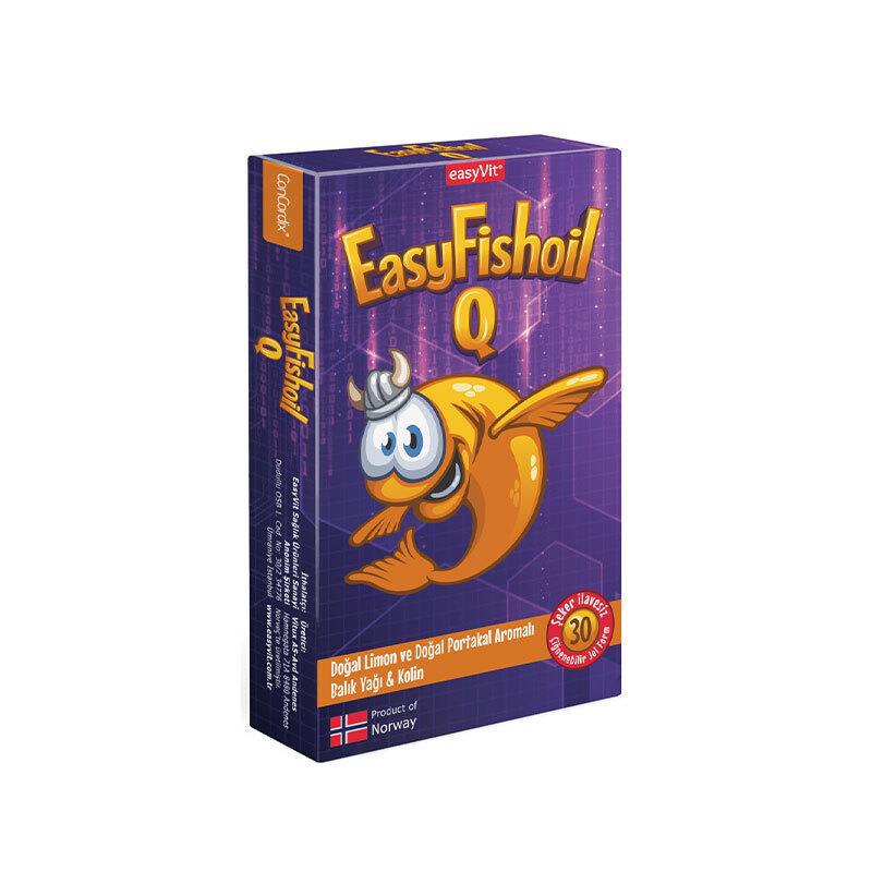 Easyvit Easyq Omega 3 Aromalı Çocuk Vitamin 30 Tablet