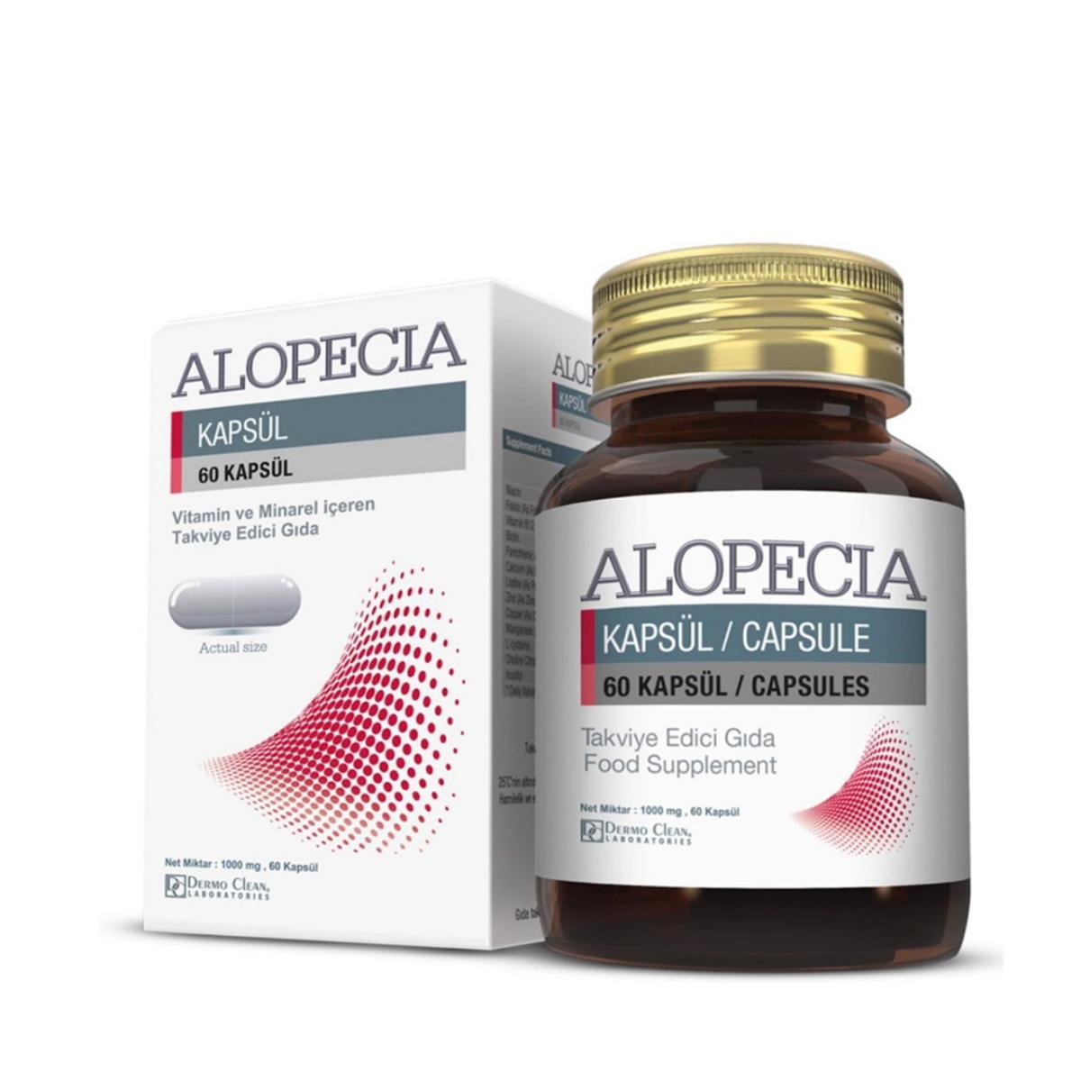Alopecia Çinko Sade Unisex Vitamin 60 Kapsül