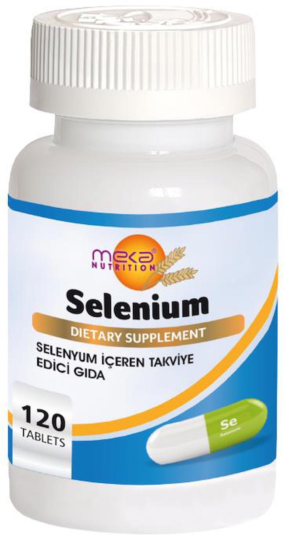 Meka Nutrition Selenyum Aromasız Unisex Vitamin 120 Tablet