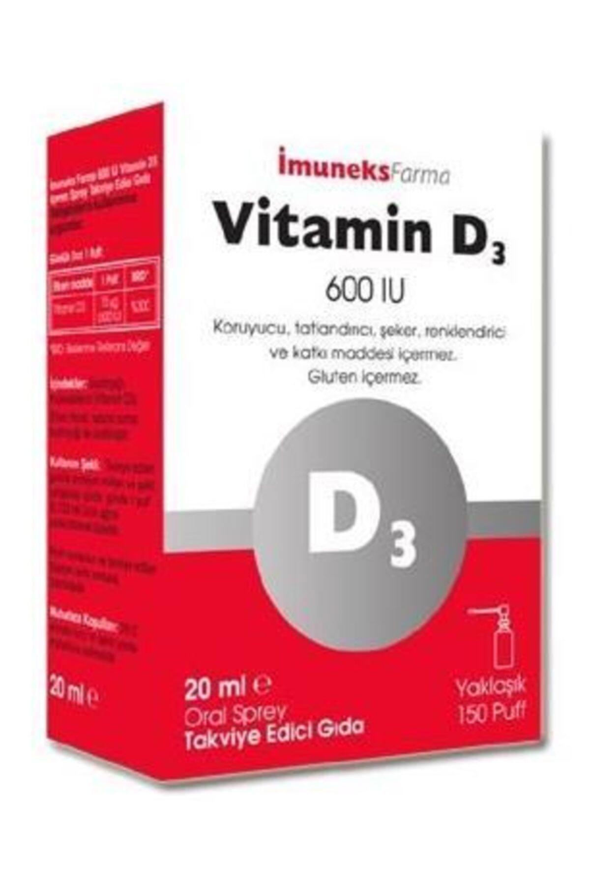 Imuneks Vitamin D3 Aromasız Unisex 20 ml