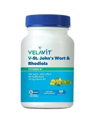 Velavit V-St John'S Wort & Rhodiola Aromasız Unisex Vitamin 30 Tablet