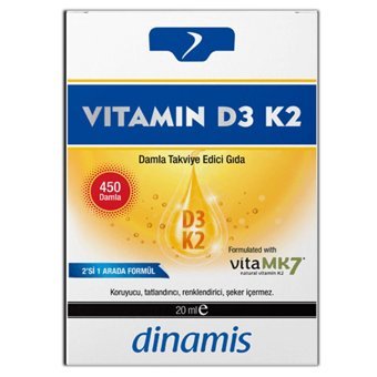 Dinamis Vitamin D3 Aromasız Unisex 20 ml