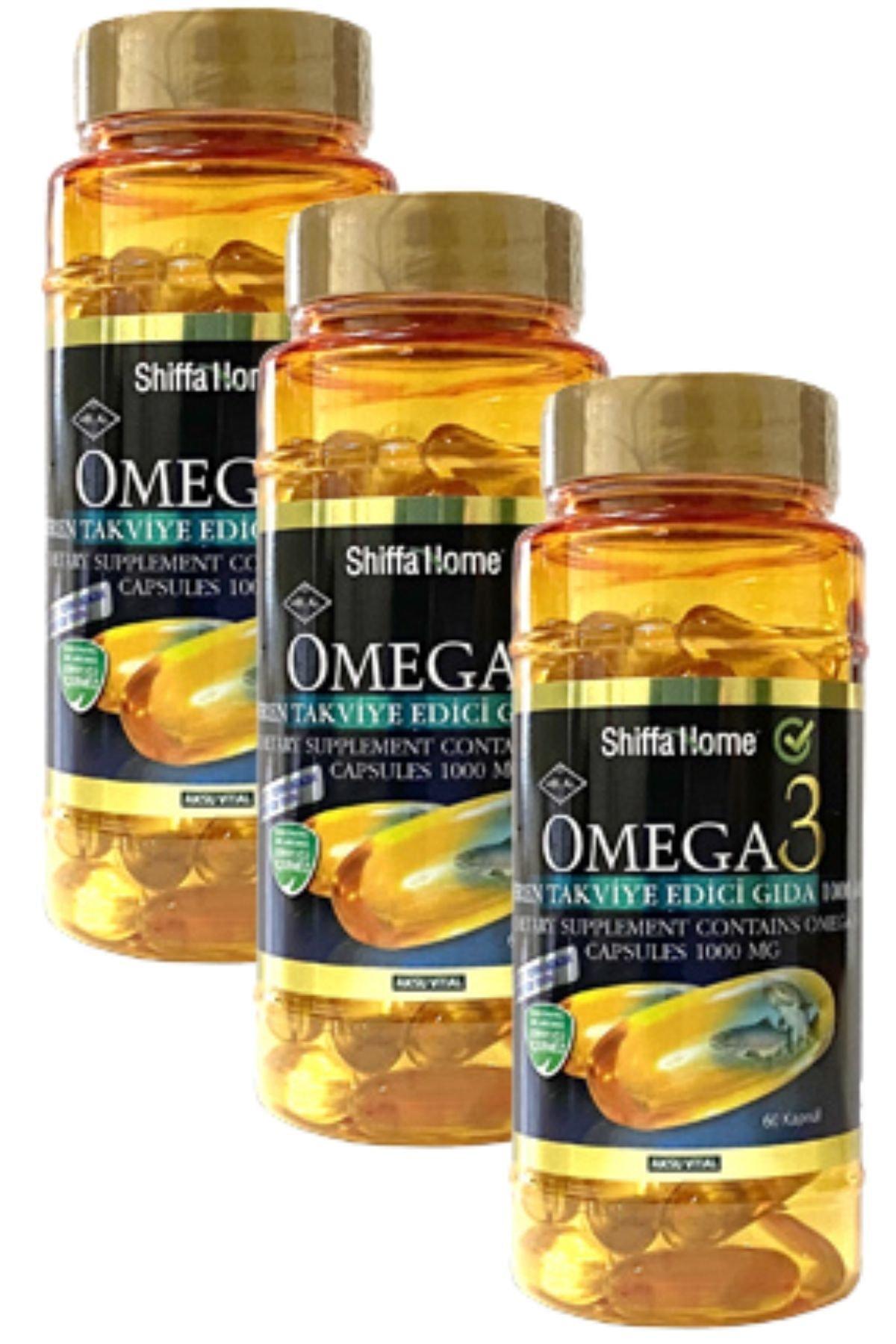Shiffa Home Omega 3 Sade Unisex Vitamin 3x60 Kapsül
