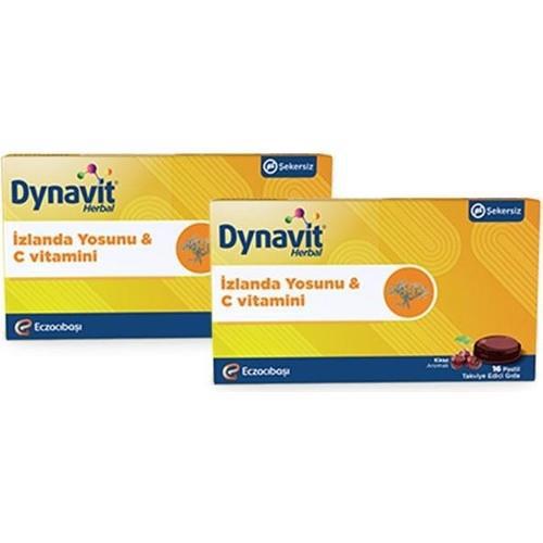 Dynavit Herbal Izlanda Aromalı Unisex Vitamin 2x16 Tablet