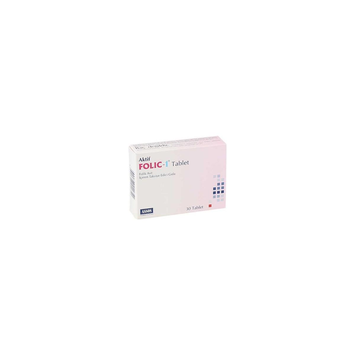 Assos Aktif Folic Sade Unisex Vitamin 30 Kapsül