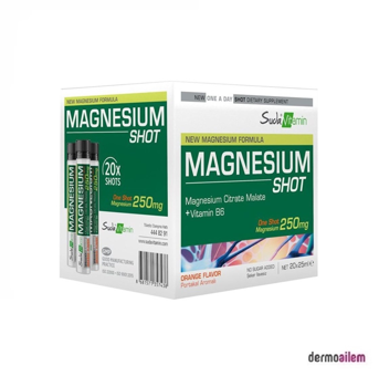 Suda Vitamin Magnezyum Aromalı Unisex Vitamin 20x25 ml