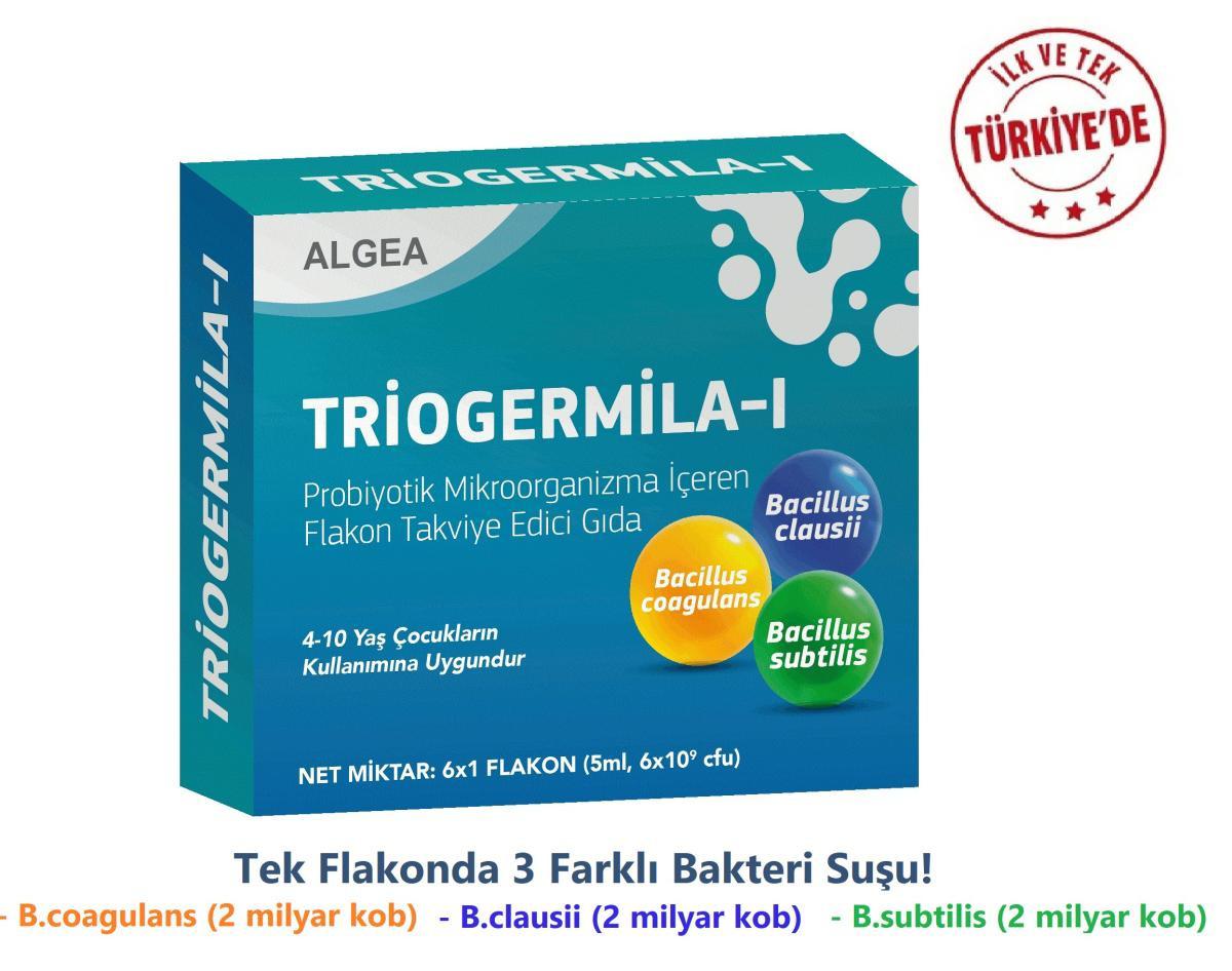 Triogermila-I Probiyotik Sade Unisex Vitamin 6 Flakon