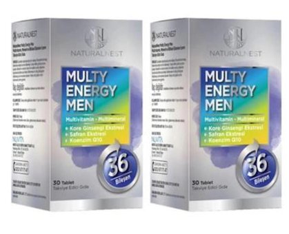 Naturalnest Koenzim Q10 Aromasız Erkek Vitamin 30 Tablet