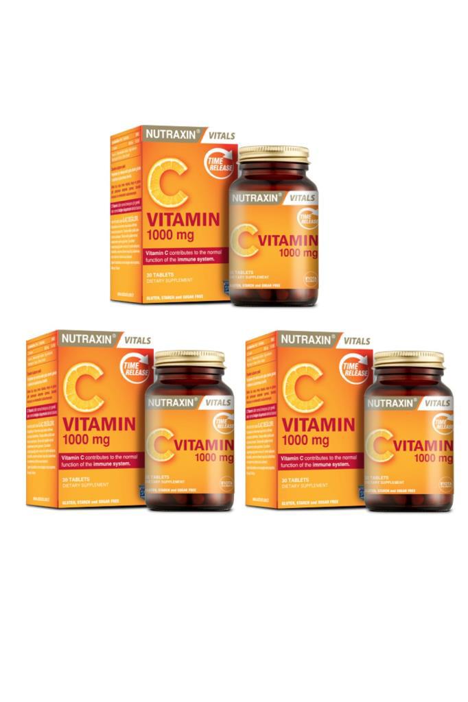 Nutraxin Çinko Aromalı Unisex Vitamin 3x30 Tablet