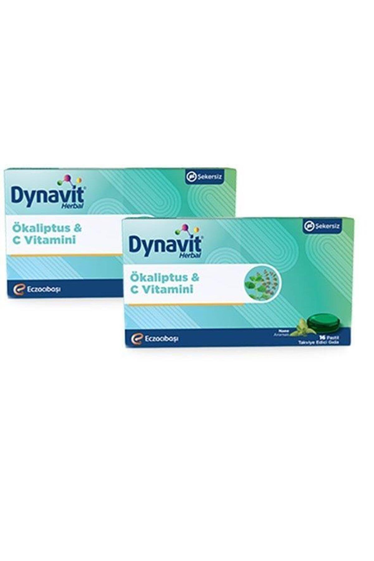 Dynavit Herbal Mentol Aromalı Unisex Vitamin 2x16 Tablet