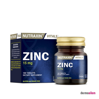 Nutraxin Çinko Sade Unisex Vitamin 100 Tablet