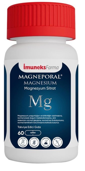 Imuneks Farma Magneporal Aromasız Unisex Vitamin 60 Tablet
